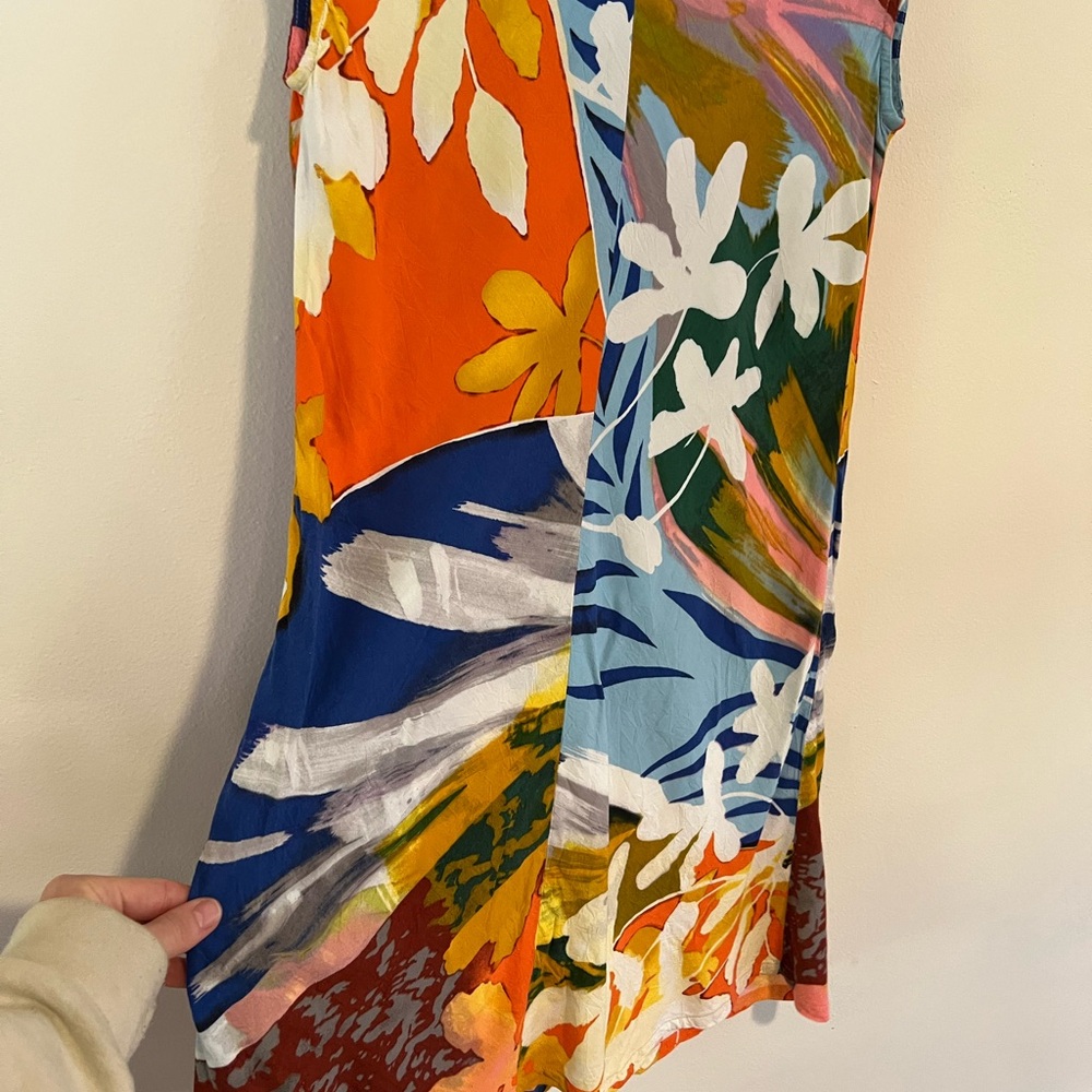 Multicolor Abstract Print Dress - Picture 5 of 5